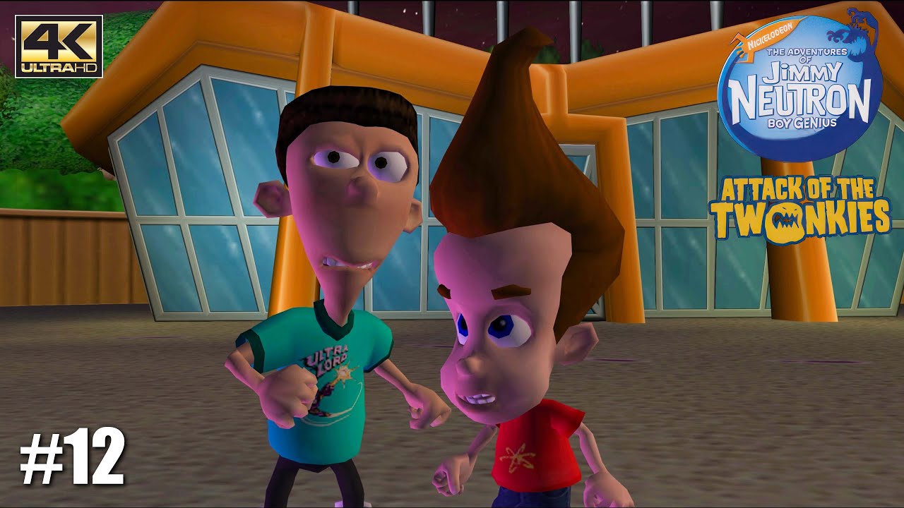 Jimmy Neutron Boy Genius Attack of the Twonkies PS2 Playthrough Gameplay 4K / Bat Outta Heck PART 12