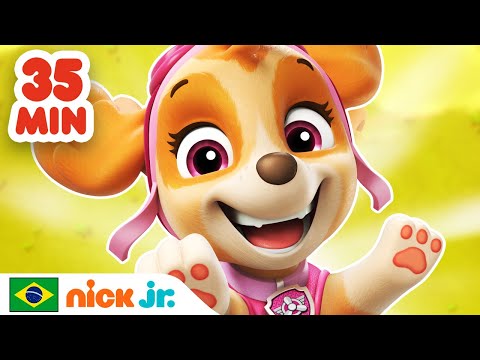 Capa de Patrulha Canina | 35 MINUTOS do melhor da Skye! | Nick Jr. em Português