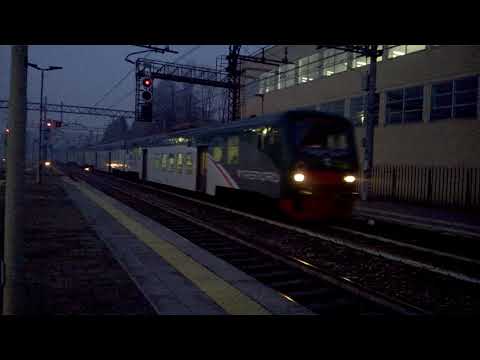 E464 327+7 piano ribassato Trenord - Monza - 18/12/2018