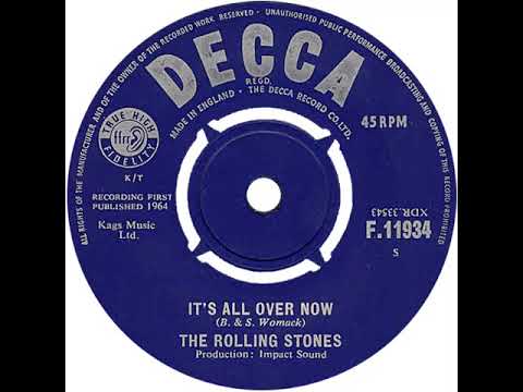 UK New Entry 1964 (137) The Rolling Stones - It's All Over Now