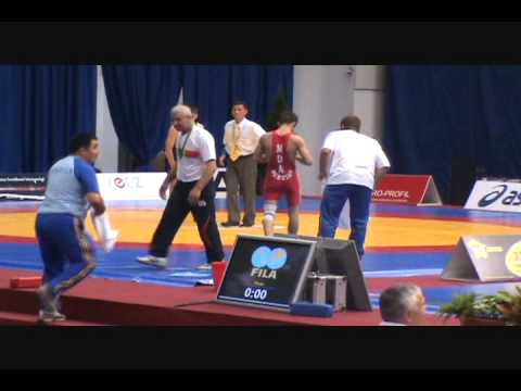 Lasha Talakhaze (GEO) dec. Anatolli Buruian (MDA), 50 kg semis men's freestyle at Junior Worlds