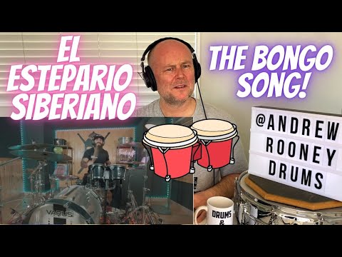 Drum Teacher Reacts: EL ESTEPARIO SIBERIANO | THE BONGO SONG - DRUM COVER - SAFRI DUO