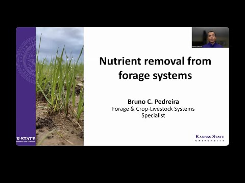 Nutrient removal from forage systems.