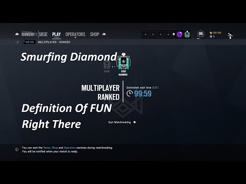 Smurfing To Diamond Highlights - Rainbow Six Siege