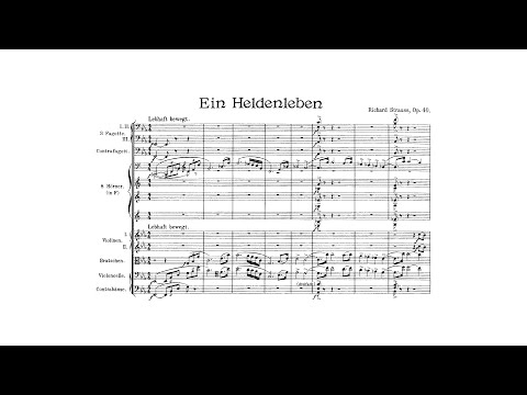 リヒャルト・シュトラウス：交響詩『英雄の生涯』作品40 TrV 190 （スコア付き）