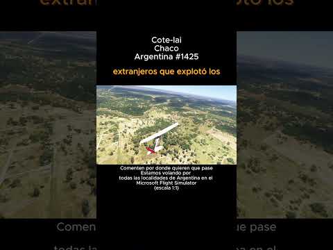Cote-lai, Chaco desde el Microsoft Flight Simulator #cotelai #chaco #msfs #argentina