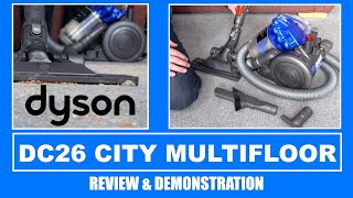 Dyson DC26 City Vacuum Cleaner Review & Demonstration - Small But Mighty!