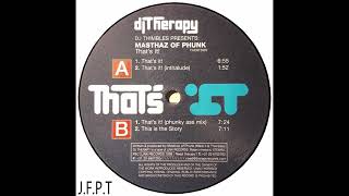 Masthaz Of Phunk – That's It!