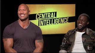 CENTRAL INTELLIGENCE interview - Dwayne THE ROCK Johnson, Kevin Hart