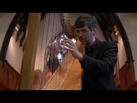Debussy's 1st Arabesque, Josh Layne, Harp - Music Monday