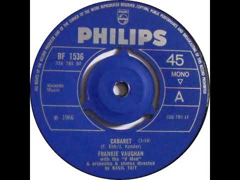 UK New Entry 1966 (410) Frankie Vaughan with The ''V Men'' - Cabaret