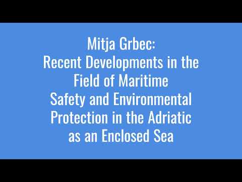 IUC Dubrovnik - International Maritime and Transport Law Course 2024 - Mitja Grbec