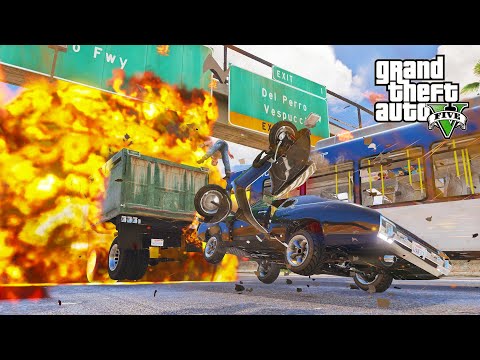 GTA 5 CAR EXPLOSION | DESTRUCTION PART 3 - GTA V CAR CRASHES