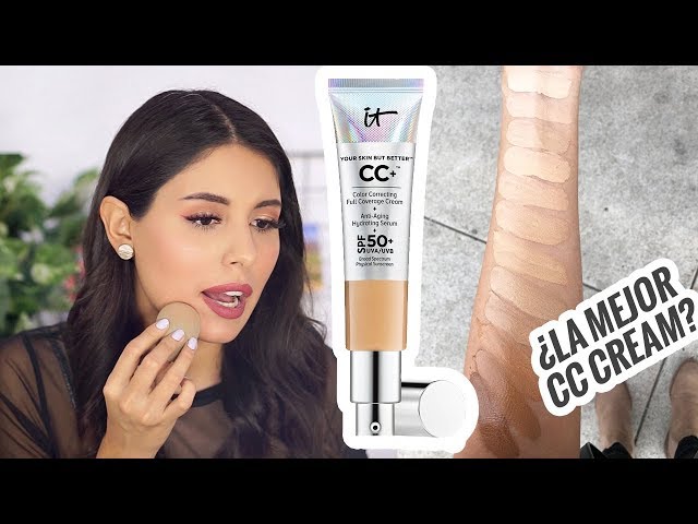 Vídeo relacionado con IT Cosmetics, Base de Maquillaje, Tratamiento Antiedad e Hidratante con SPF50+, Cobertura Total, Acabado Natural, 12 Tonos Disponibles, Tan, YSBB CC+, 32 ml