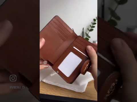 Гаманець coach medium corner zip wallet натуральна шкіра + подарункове пакування - фото 1 - id-p2662740459