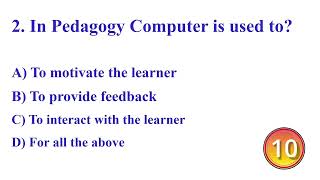 1 to 20 Pedagogy Quiz | Test Your Knowledge for Teaching Exams | Pedagogy MCQs with Answers