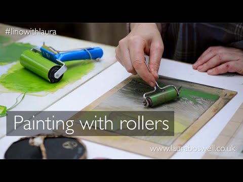 Multi block Lino Print with Laura: Episode 20 -  Creative Inking Techniques on Lino