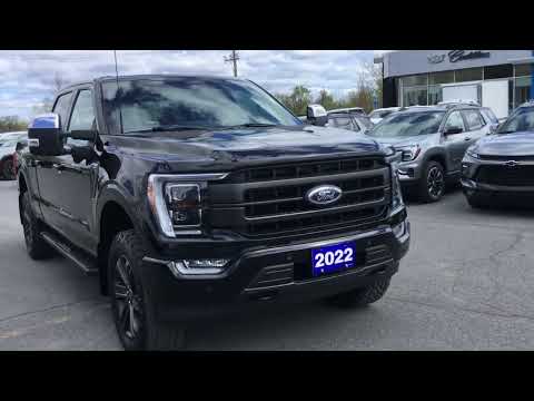 2022 Ford F-150 LARIAT 4WD SuperCrew 6.5' Box in Black for sale at Seaway Chevrolet Buick GMC Ltd in Cornwall, ON