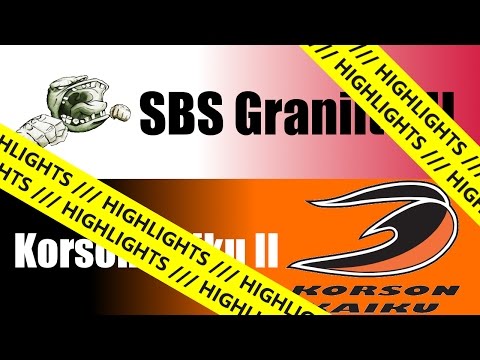SBS Graniitti II - Korson Kaiku II, kooste, 1.10.2016