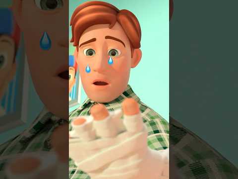 OUCH! 😱 Daddy Hit His Finger! 🔨😢