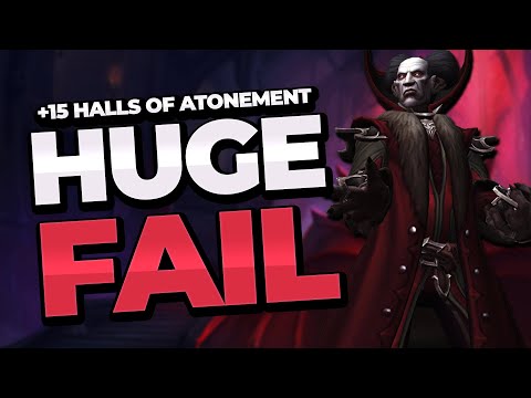 HUGE TREANT FAIL IN +15 HALLS OF ATONEMENT (Timed Brewmaster Tank PoV)
