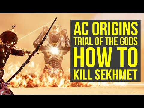 Assassin's Creed Origins Trial of Sekhmet HOW TO DEFEAT SEKHMET (AC Origins Trial of Sekhmet)
