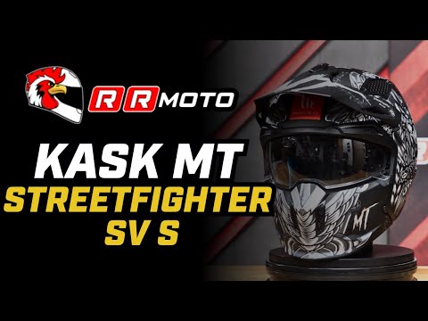 MT STREETFIGHTER SV S _ kask motocyklowy z wbudowanym uchwytem na kamerę sportową