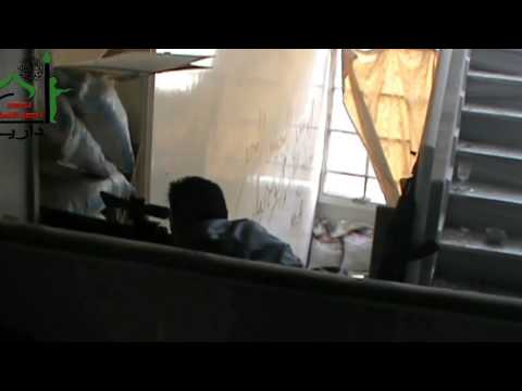 اشتباكات بين عناصر كتيبة سعد بن أبي وقاص وقوات النظام في مدينة داريا