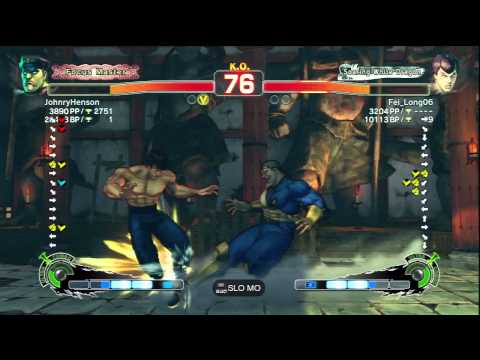 JohnryHenson (M.Bison) Vs Fei_Long06 (Fei Long) SSF4 AE Ranked Matches - PSN