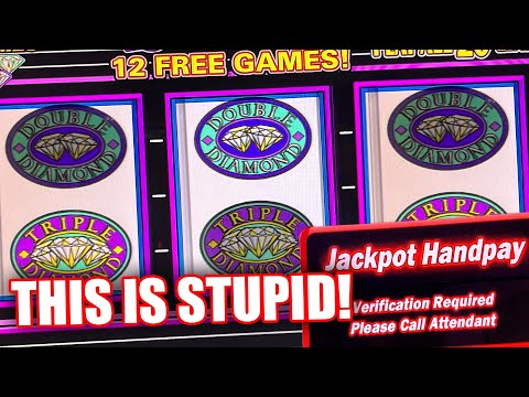 TRIPLE DOUBLE DIAMOND FREE GAMES IS A HOT SLOT MACHINE TO PLAY IN THE HIGH LIMIT ROOM