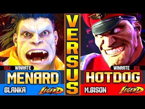 SF6 MenaRD (Blanka Vs HotDog) M.Bison ▰ High Level