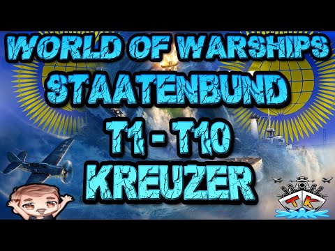 Neue Staatenbund Kreuzer T1-T10 am Horizont *Vorschau* ⚓️ in World of Warships 🚢 #worldofwarships