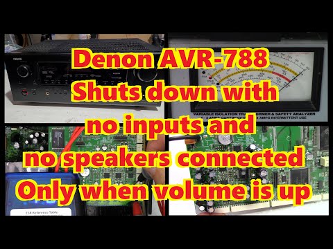 Denon AVR-788 Receiver shuts off when cold when volume is turned up even with no input or speakers