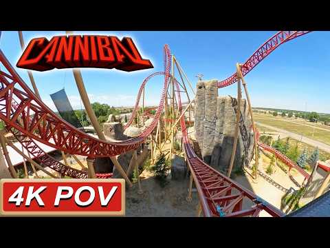 Cannibal (4K Front Seat POV)- Lagoon Amusement Park, Farmington, UT