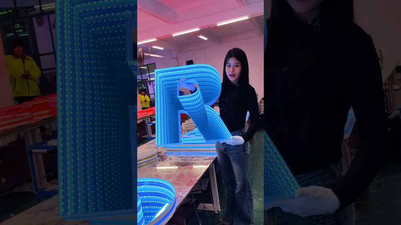 Glowing words make your brand shine at night!