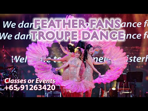 Feather fans burlesque dance - ☎️+65-91263420