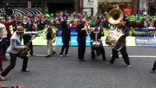 Les Lapins Superstars at St Patrick's Day Parade Dublin 2011
