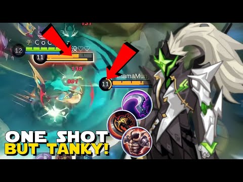 99% OF ALPHA USERS DO NOT KNOW HOW BROKEN THIS BUILD IS! ONE SHOT BUT TANKY! |BEST BUILD EMBLEM MLBB