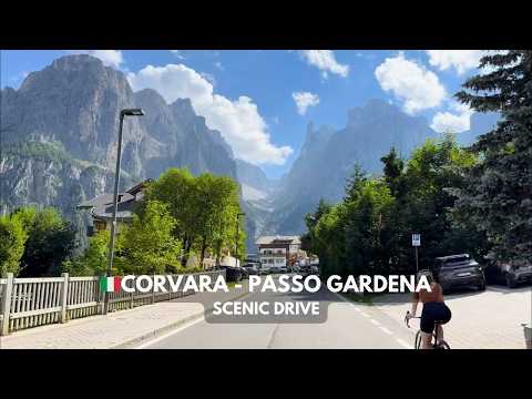 🇮🇹Corvara → Passo Gardena, Dolomites | Scenic Alpine Drive | August 8th | Südtirol, Italy