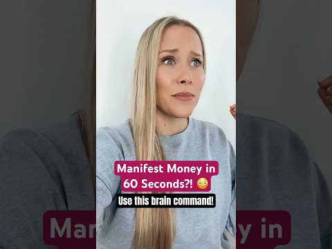 Manifest Money in 60 Seconds? | USE THIS BRAIN COMMAND #shorts #lawofattraction #manifestation
