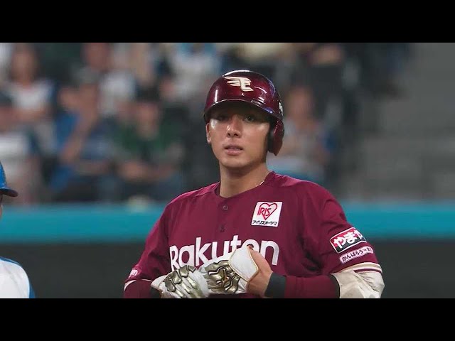 【5回表】得点圏の鬼!! イーグルス・村林一輝がレフトへ勝ち越しのタイムリー2ベースヒット!!  2023年7月12日 北海道日本ハムファイターズ 対 東北楽天ゴールデンイーグルス