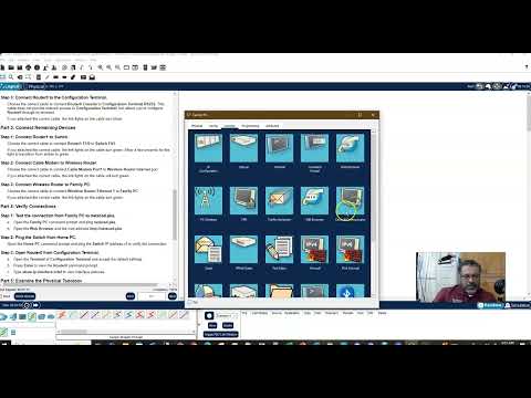 CCNA1 Packet Tracer 4.6.5 connect a wired and wireless lan