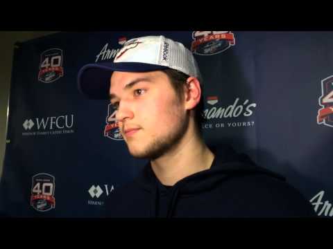 OHL - Windsor Spitfires - Logan Brown post game interview