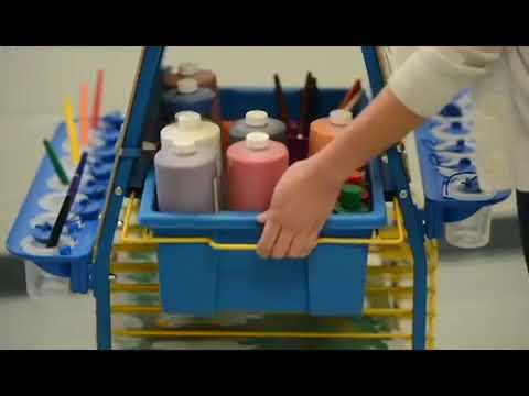 Slide 7 - Double-Sided Mobile Art Easel, Premium Model (video)