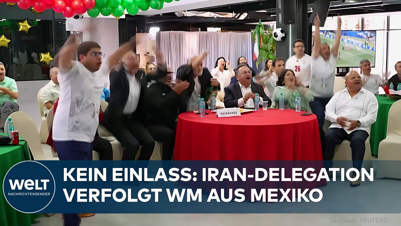 WM 2026: Iranische Delegation schaut Eröffnungsspiel gegen Neuseeland aus Tijuana