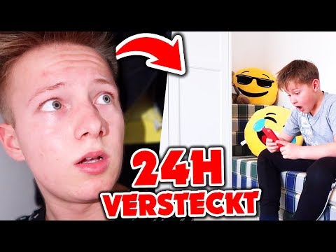 Ich VERSTECKE mich 24H in ASH'S Zimmer - Challenge 😰😳