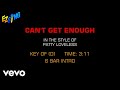 Patty Loveless - Can't Get Enough (Karaoke EZ Sing)