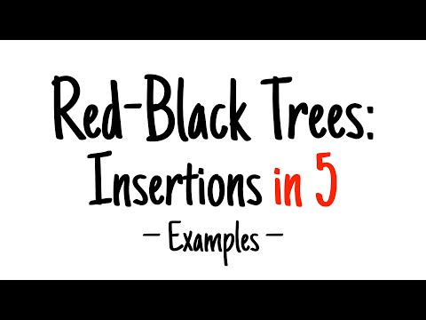 Red-black trees in 5 minutes — Insertions (examples)