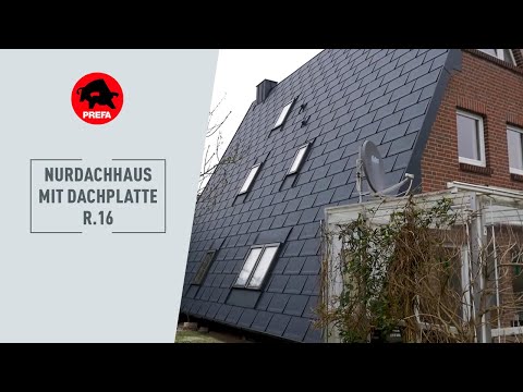 PREFA Dachsanierung: die Dachplatte R.16 am Nurdachhaus in Niedersachsen