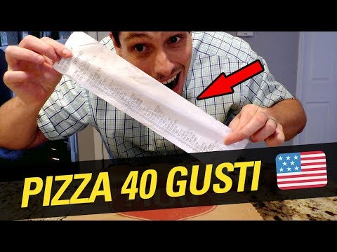 🍕🇺🇸 PIZZA AMERICANA CON 40 GUSTI - NAPOLI SE LA SOGNA 🍕⚽